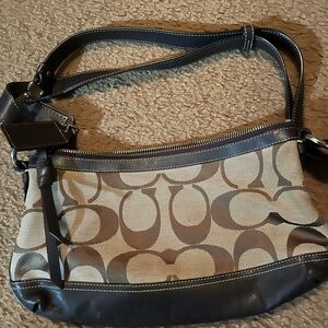 Stylish Brown and Tan Shoulder Bag